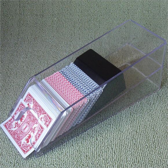 6 Deck Playing Card Professional Style Card Dealing Shoe Storage Plexiglass - Picture 1 of 5
